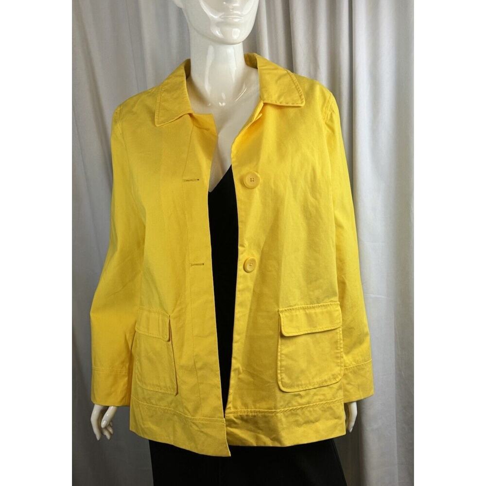Old Navy Three Button Raincoat, Canary Yellow, Sz… - image 1